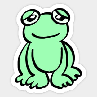 Dollar store frog toy Sticker